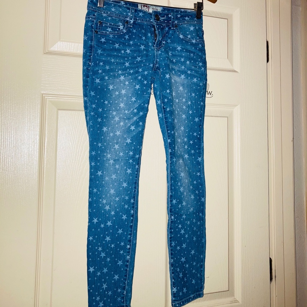 Star capris jeans